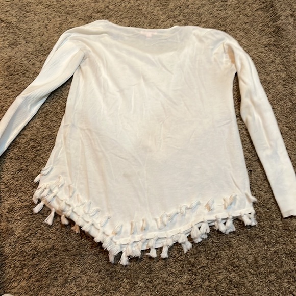 White long sleeve raddled lily pulitzer top - Picture 4 of 4